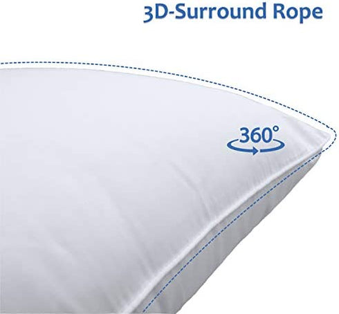 Precoco Toddler Pillowcase 14x19 Inch | 100% Cotton White Toddler Pillowcases Set of 2 with Zipper Hidden | Super Soft 600 Thread Travel Pillow Covers for Boys Girls Kids Bedding, Gentle & Breathable